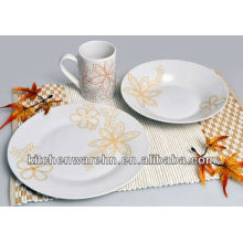 Haonai 210577 ceramic dinner set for children